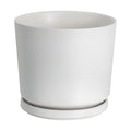 Ekirlin 7 inch Plant Pots,Ceramic Flower Planters Indoor,Modern Succulents Containers with Drain Hole Saucer,Decorate