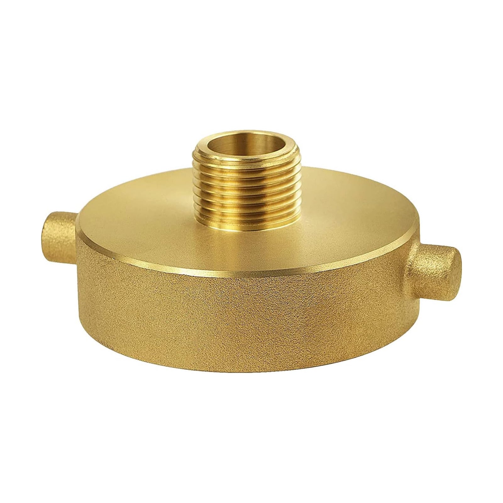 Brass Fire Hydrant Hose Adapter 2-1/2"NST/NH Femalex3/4"GHT Male Connector | Garden Hose Brass Fire Equipment Brass