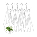 10 Pack 24 Inches Strong Wire Plant Hangers for Hanging Baskets 4 Orchid Hanging Basket Wire Metal Hook Hanger for