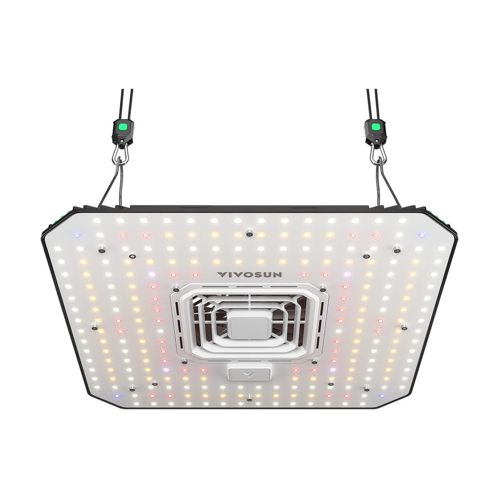 VIVOSUN AeroLight A100 100W LED Grow Light with Fan & Tunable Spectrum | App & GrowHub E42A/E25 compatible, covers