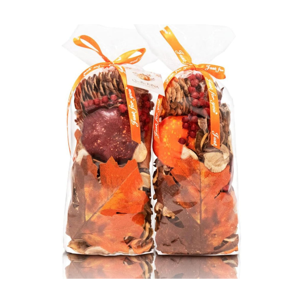 Fall Potpourri Bag with Pumpkin,Cinnamon Scented Dried Flowers,8.4 oz