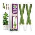 4 Pack 22" Green Stackable Mesh Moss Pole for Plants | Extendable Up to 71", Natural Forest Moss Pole Monstera Plant