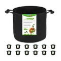 12-Pack 10 Gallon Plant Grow Bags, Heavy Duty Aeration Fabric Pots with Handles for Garden and Planting