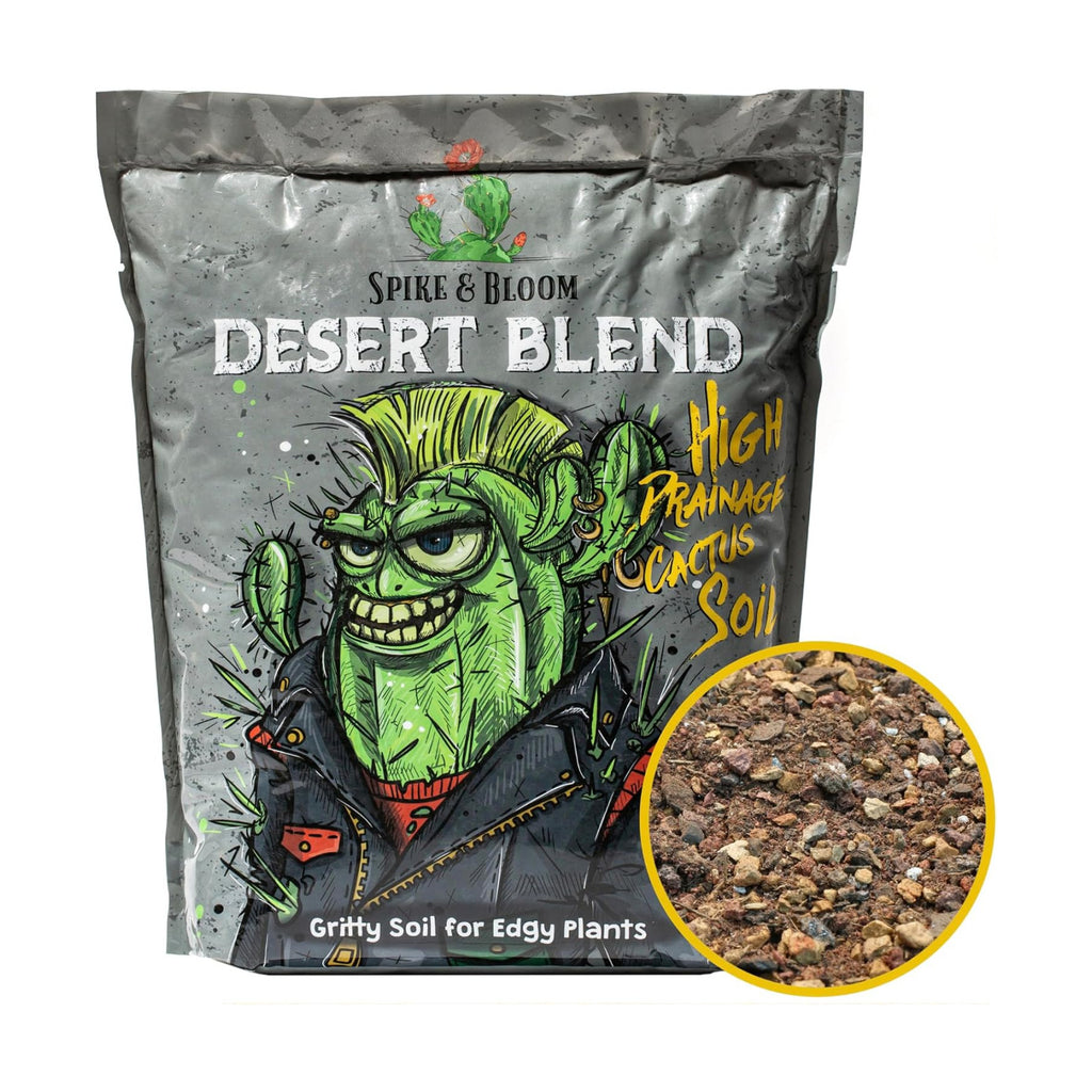 High Drainage Cactus Soil Potting Mix with Mycorrhizal Fungi - 8 Pounds / 4 Quarts of Soil for Succulents and Cactus