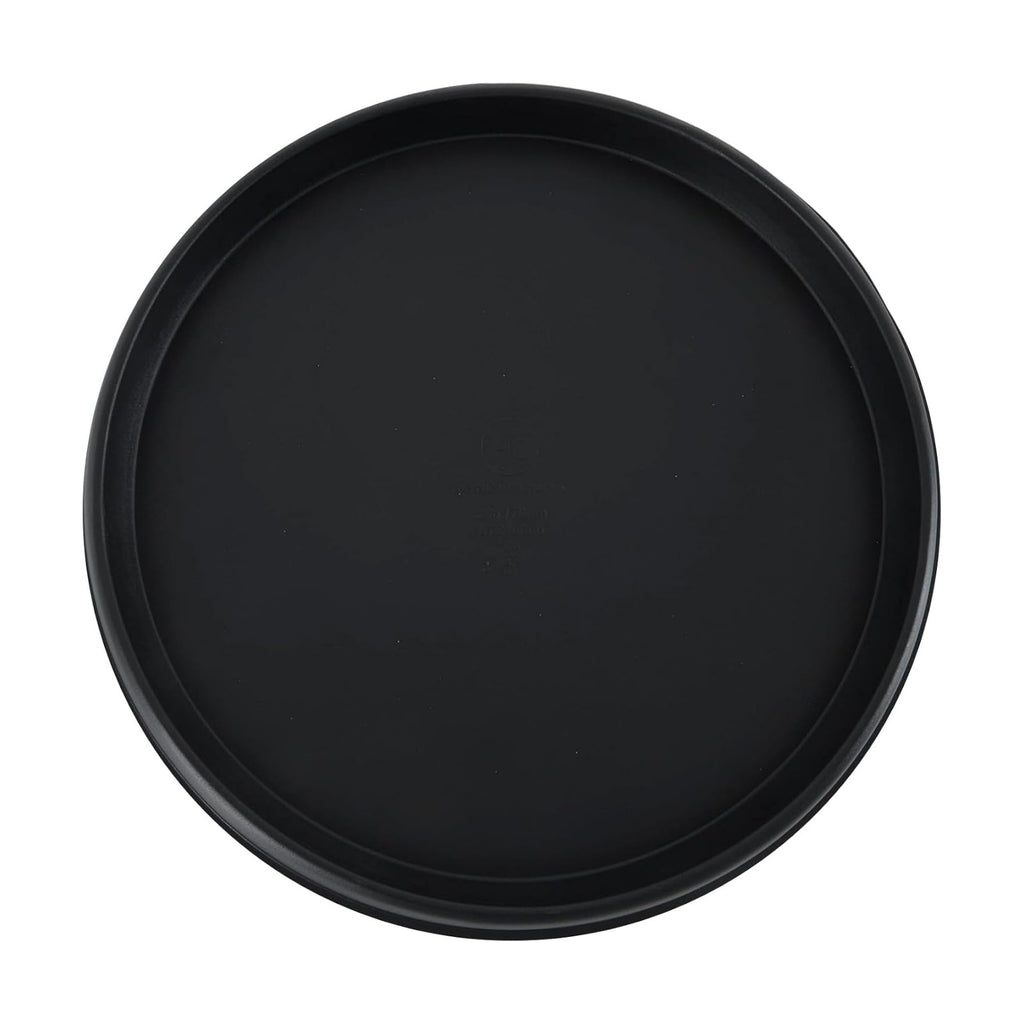 The HC Companies Terrazzo Plant Saucer, 15 Inch, Black Onyx, 1-Pack | Plastic, Lightweight, UV-Resistant, for Indoor &