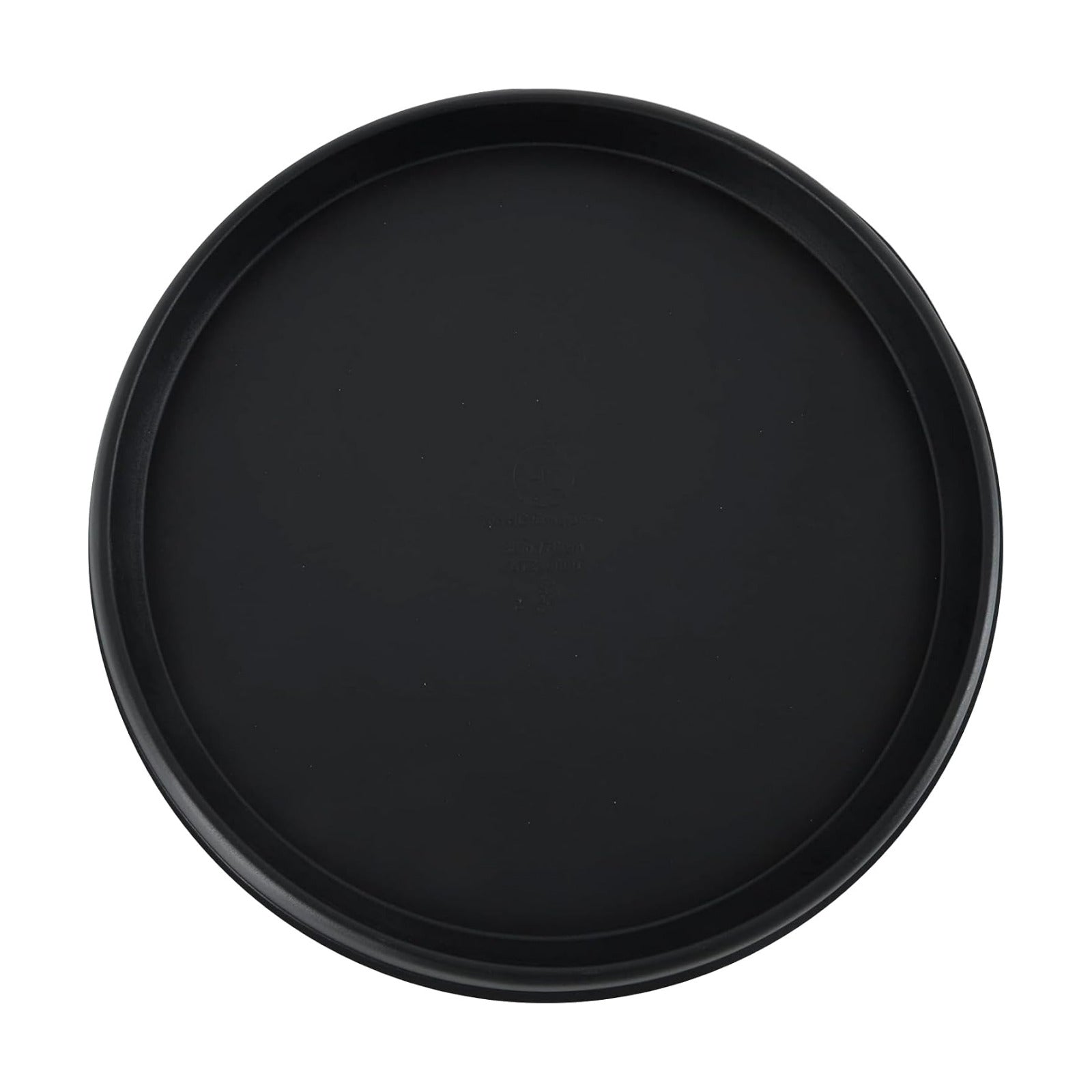 The HC Companies Terrazzo Plant Saucer, 15 Inch, Black Onyx, 1-Pack | Plastic, Lightweight, UV-Resistant, for Indoor &