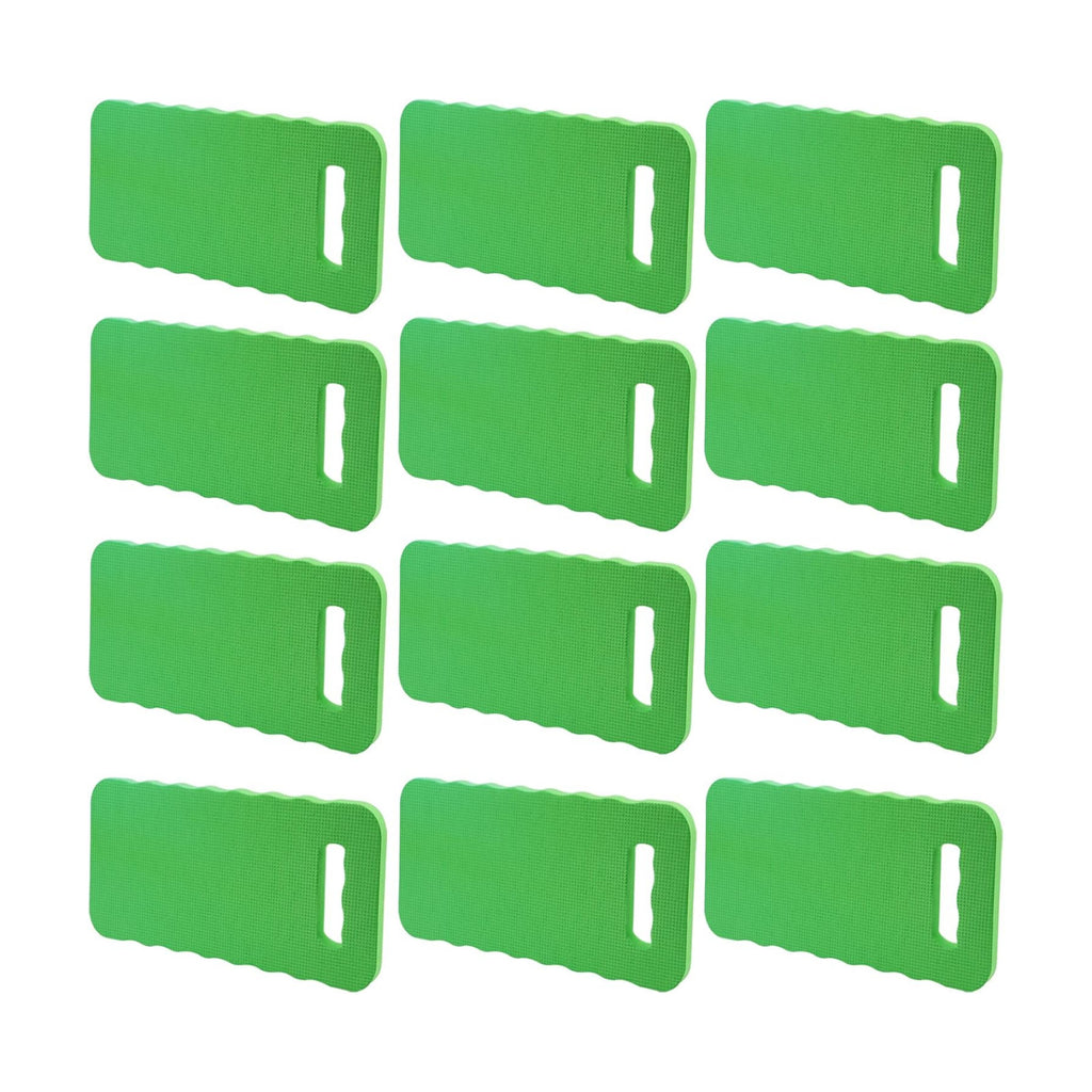 PINGEUI 12 Pack 15.7x7x0.78 Inches Green Garden Kneeling Pad, Thick Garden Kneeler Pad Kneeling Mat, Garden Knee