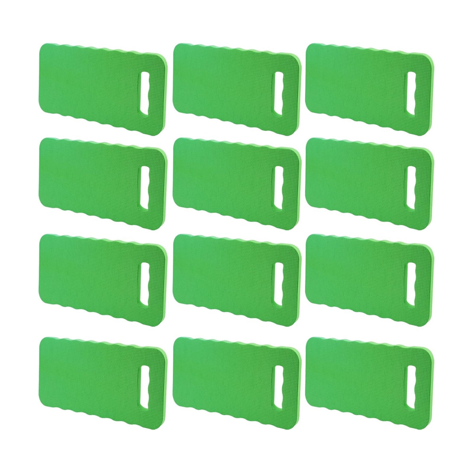 PINGEUI 12 Pack 15.7x7x0.78 Inches Green Garden Kneeling Pad, Thick Garden Kneeler Pad Kneeling Mat, Garden Knee