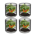 4 Pack Metal Plant Cage Protectors from Animals-11.8 x 11.8 Inch Garden Plant Protector - Sturdy Bunny Barricades