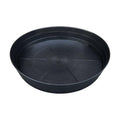 25 Inch Extra Large Planter Saucer, Extra-Deep 4.25 in Black Drip Trays for Flower Pot, Heavy Duty Drainage Tray