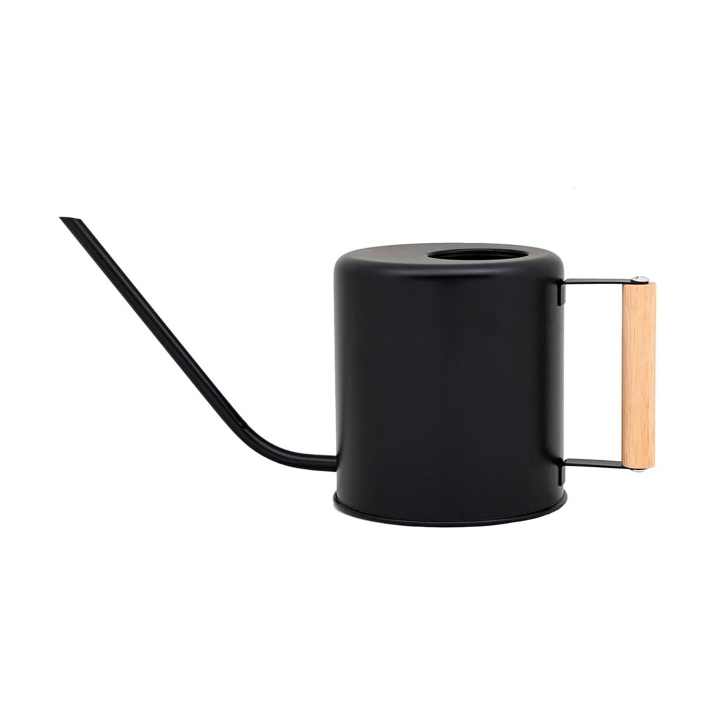1.5 Liter Black Watering Can for Indoor Plants, House Plants, Flower Watering, Outdoor Plants - Small Metal Watering