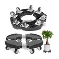 TreeGun Plant Caddy with Wheels Heavy Duty with 8 Lockable Casters, Rolling Plant Stand Adjustable for 8 inch-22 inch