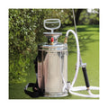 Stainless Steel Sprayer 3 Gallon - Steel Hand-Pump Sprayer, with 3.3-inch Reinforced Hose - Garden Sprayer for Home