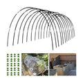 Garden Hoops Grow Tunnel, 12 Sets of 7FT Greenhouse Row Cover Hoops, 60 pcs | Rust-Proof Fiberglass Frame for Raised