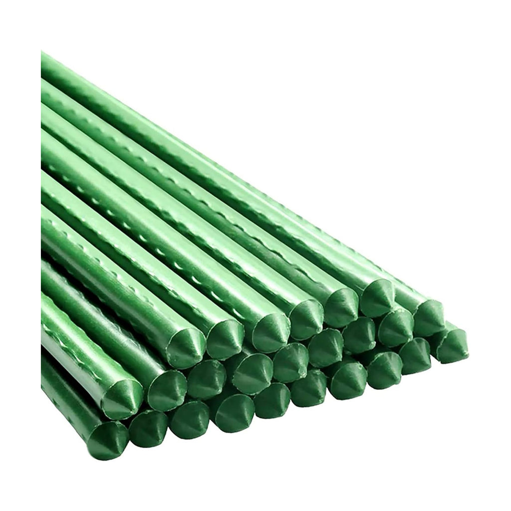 Garden Plant Stakes, 48 Inch 4Ft Steel Tomato Stakes, 25 Pack | Gardening Stakes For Outdoor Growing Climbing Plants