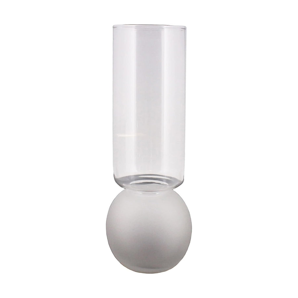 Amaryllis Bulb Vase, Extra Wide Frosted Base, 1-Count, Fits Bulb 3" to 4"