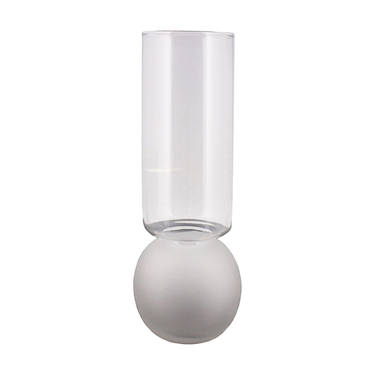 Amaryllis Bulb Vase, Extra Wide Frosted Base, 1-Count, Fits Bulb 3" to 4"