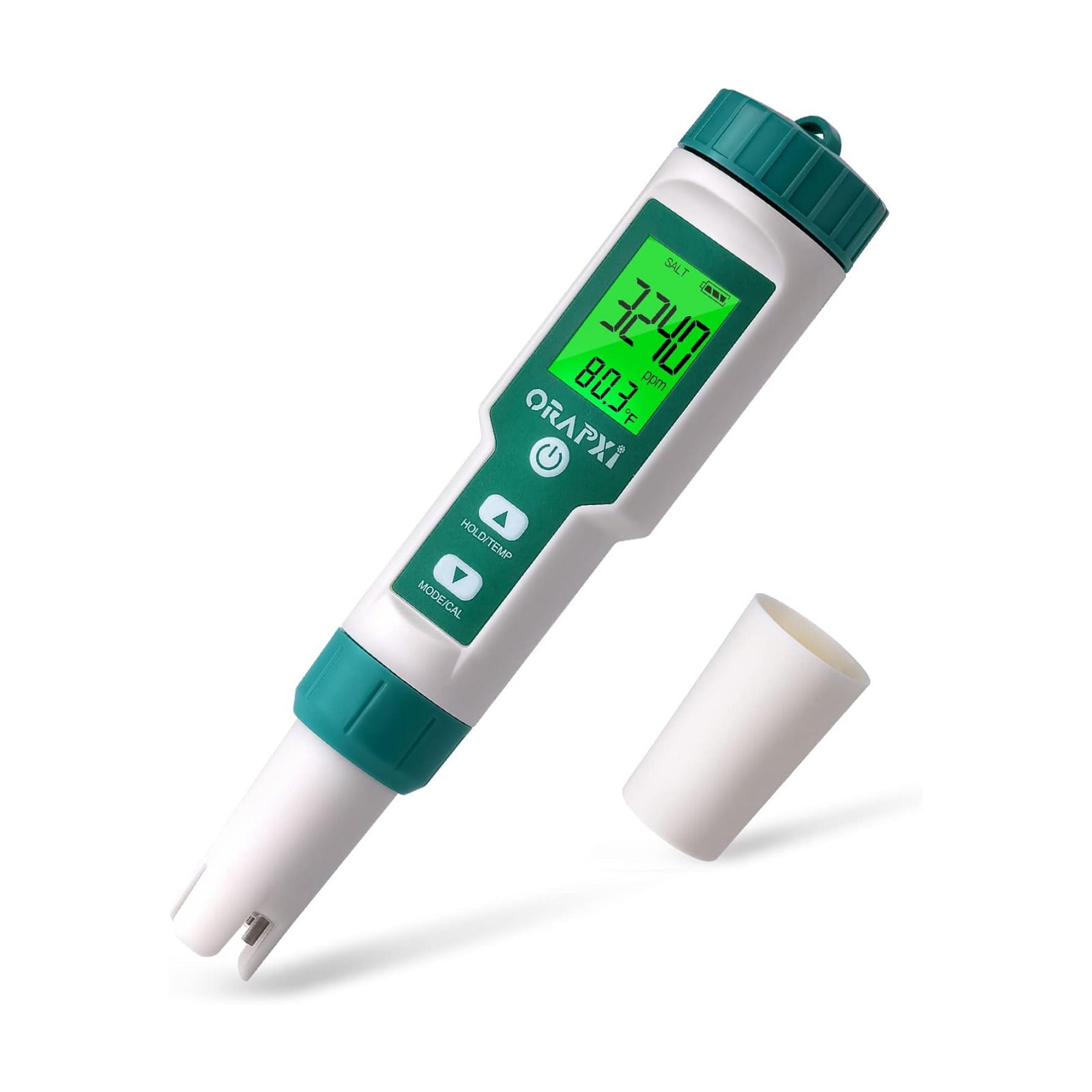 Pool Salt Tester pH and Salt Meter for Saltwater Pool pH Tester | Digital Salinity Tester 5 in 1 pH Salt TDS EC Temp