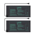LUXBIRD 2 Pack Seedling Heating Mat for Seed Starting, 10”x 20.75” Durable Waterproof Warm Hydroponic Heating Pad for