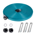 LINEX Sprinkler Soaker Hose 50 ft for Garden Lawn Watering Hose with Hose Stakes