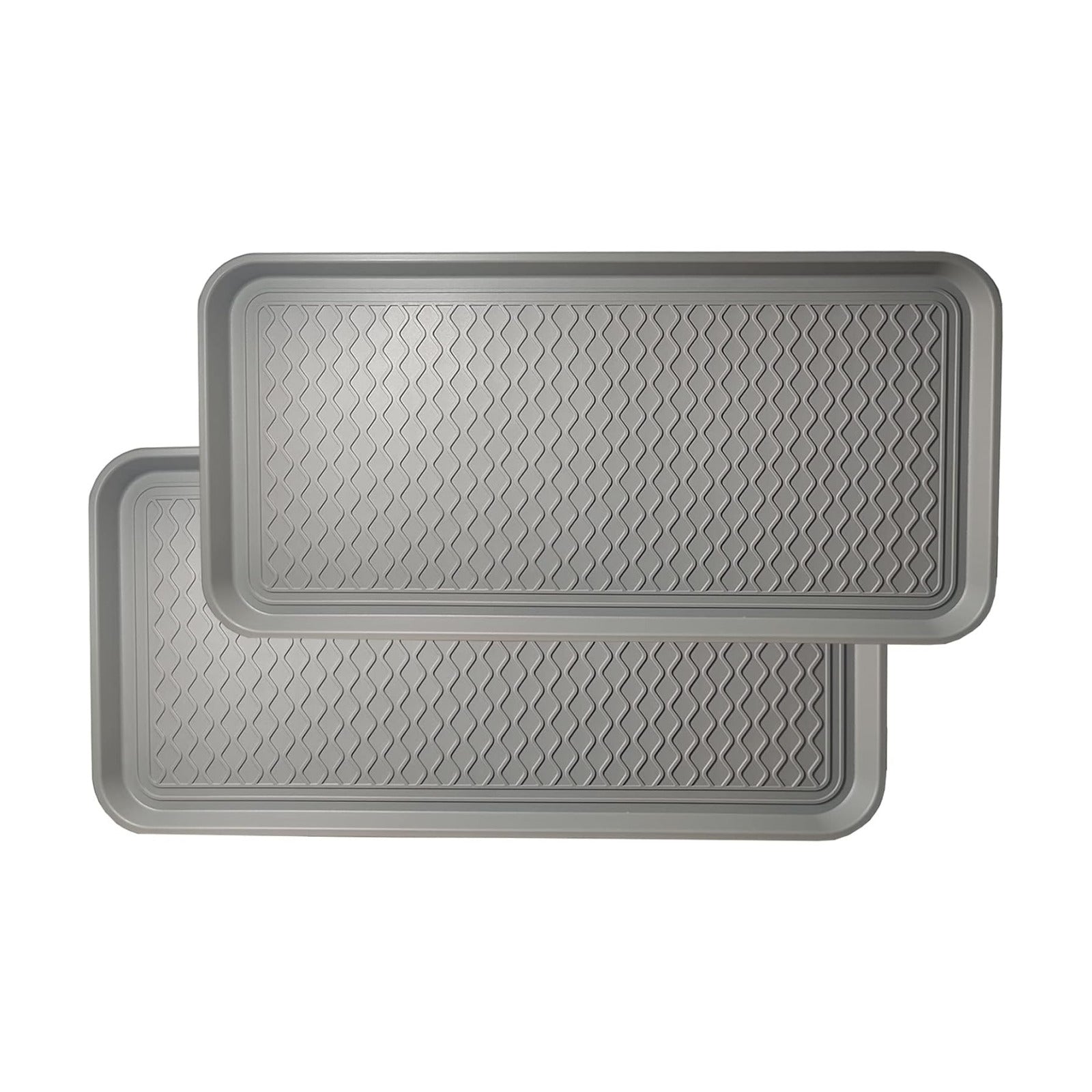 Large Multifunctional Boot Tray 2 Pack Boot Mat Washable Indoor or Outdoor Tray Mat Doormats for Shoes Boots Plants