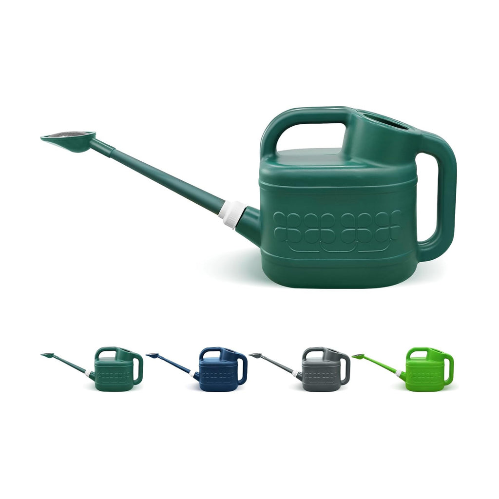 2 Gallon Watering Can, Large Garden Watering Can for Outdoor Plants | Removable Long Spout, Detachable Stainless Steel