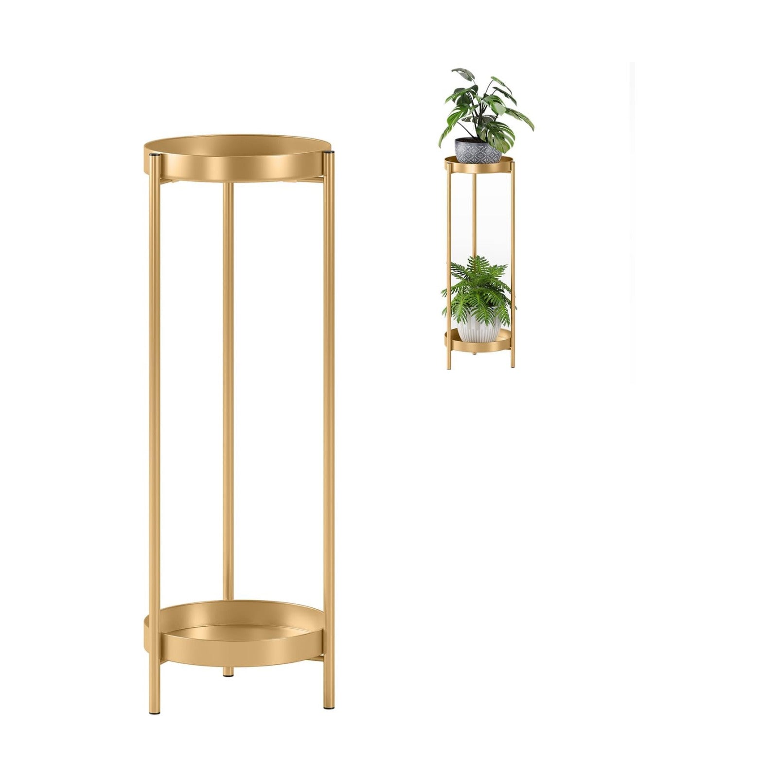Plant Stand Plant pots Indoor Stands – Metal Flower Pots Stand Plant Shelf for Multiple Plants,2 Tier Removable Display