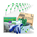 Garden Mesh Netting Kit, Super Bendable Fiberglass Greenhouse Hoops with Ultra-Fine Pest Barrier for 2-4ft Wide Raised