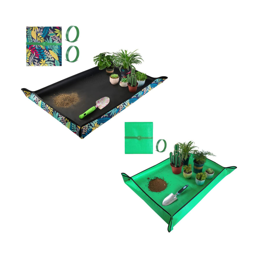 HNXTYAOB Large Repotting Mat for Indoor Plant Transplanting and Mess Control Waterproof Potting Mat Foldable Plant Mat