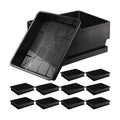 Aoriher 10 Set/20 pcs Mesh Bottom Trays and Trays mat, Soil Blocking Trays Seed Starting Trays Plastic Seedling Starter