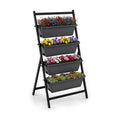 GIANTEX Vertical Raised Garden Bed, 4-Tier Vertical Garden Planters | 4 Container Boxes Drainage System Freestanding