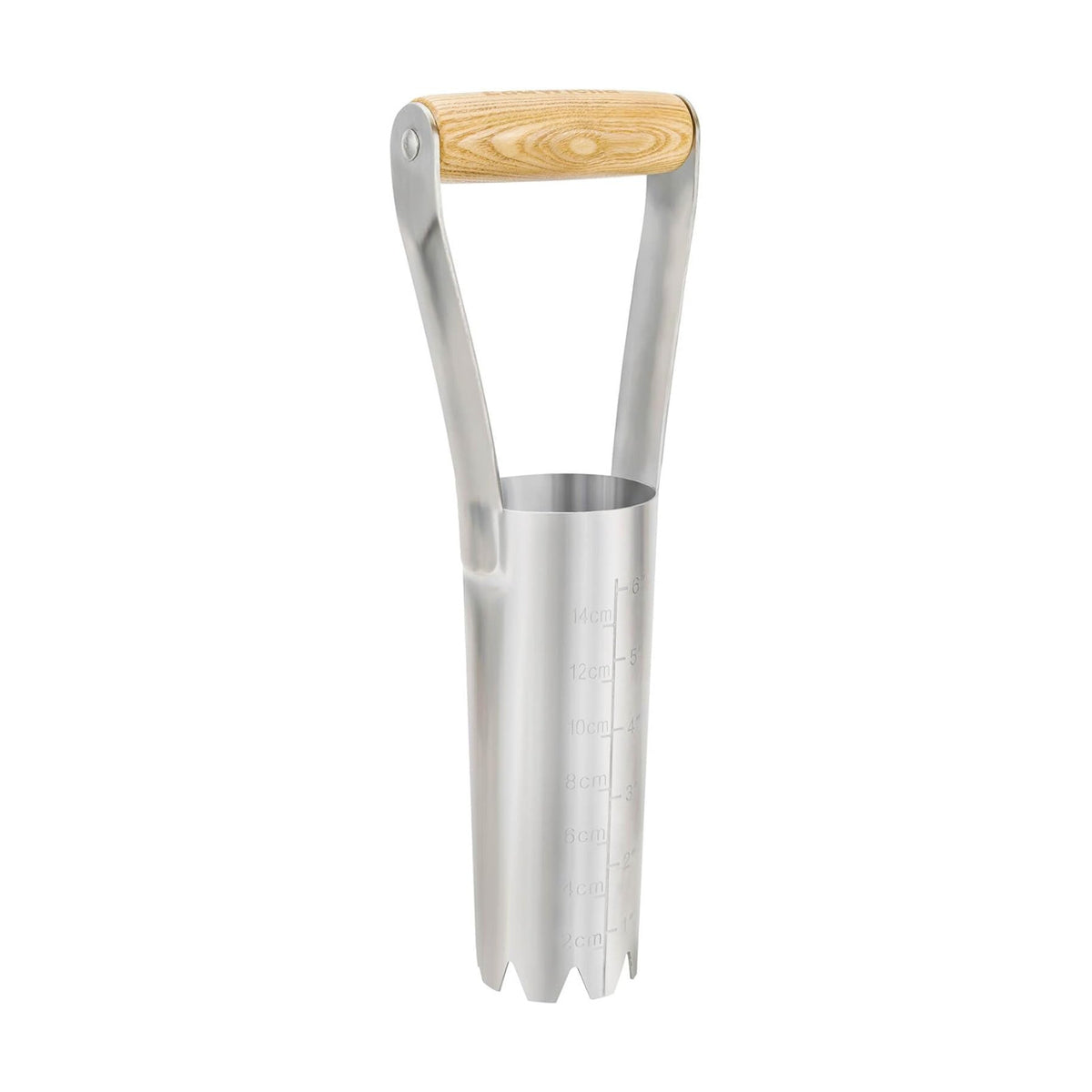 6 Inch Grass Plug Planter, Pro Plugger with Depth Marker & Sharp Teeth