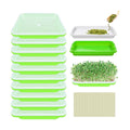 10 Pack Seed Sprouter Trays- Soil-Free Cultivation Germination Tray, BPA Free Nursery Tray with Planting Paper for