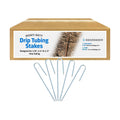 Sandbaggy Drip Tubing Stakes, 200 Pack 5 Inch 14 Gauge Galvanized Steel Drip Irrigation Stakes, Garden Stakes and