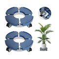 2pk Rolling Plant Stand with Wheels,15-21 Adjustable Heavy Duty Plant Caddy | Plant Dolly with Wheels for Indoor