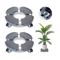 2pk Rolling Plant Stand with Wheels,15-21 Adjustable Heavy Duty Plant Caddy | Plant Dolly with Wheels for Indoor