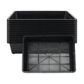 14 Pack 15 x 12 Inch Seed Starter Trays, Plastic Garden Mesh Bottom Plant Germination Trays, Black Growing Tray for