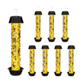 Qualirey 8 Pcs Sticky Fly Trap Fly Stick Indoor Outdoor Long Lasting Hanging Flies Bug Catcher Paper Tape Strips with