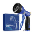 HOSUN Garden Hose Sprayer Nozzle 100% Heavy Duty Metal, Water Hose Nozzle with 8 Different Spray Patterns, High
