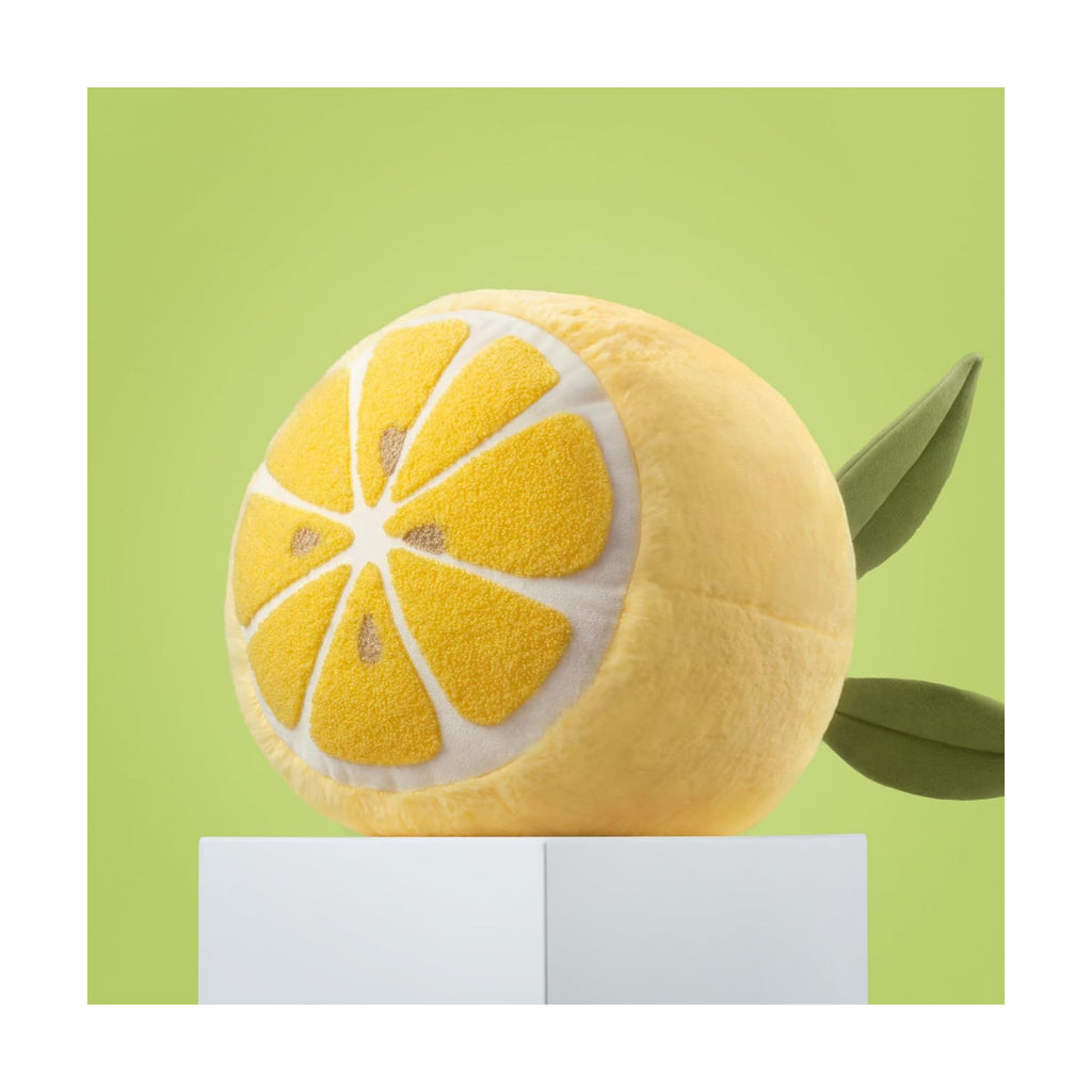 Phantoscope Fruit Shaped Pillows Series Lemon Shaped Throw Pillow, Fun Home Decor of Fruit Themed Shaped Cushions, Decorative Shaped Pillow for Couch Bed and Chair, Yellow, 10 x11.5 inches