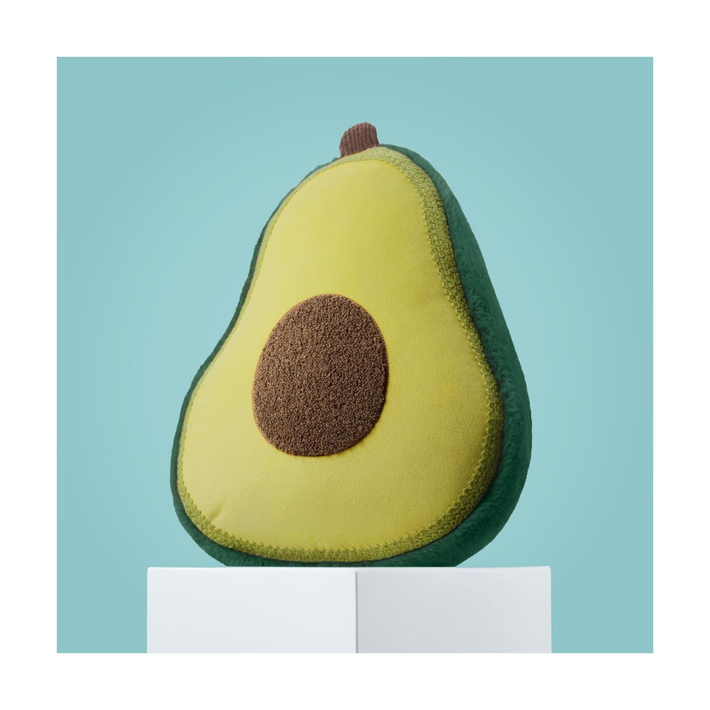 Phantoscope Avocado Shaped Throw Pillow, Fun Home Decor of Fruit Themed Shaped Cushions, Decorative Shaped Pillow for Couch Bed and Chair, Green,12.5 x15.5 inches