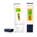 pH Meter and Salinity Tester Combo for Saltwater Pool and Aquarium | 6 in 1 pH Salt SG EC TDS Temp Meter for Reef