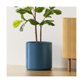 LE TAUCI 12 Inch Pot for Plants, Ceramic Planters for Indoor Plants, Mid-Century Modern Cylinder Flower Pots with