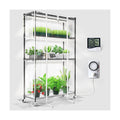 Barrina CX5Z Indoor Greenhouse with Grow Light, 180W, 4-Tier 35.4x13.8x59IN | Full Spectrum T8 Plant Lights, Portable