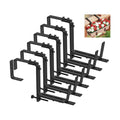 Y&M 6 Pcs Deck Railing Adjustable Planter Box Brackets (6 to 12.5 in), Universal Heavy Duty Iron Flower Box Brackets