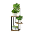 AZERPIAN 4 Tier Tall Plant Stand Indoor Corner Tiered Shelf Metal MDF Board