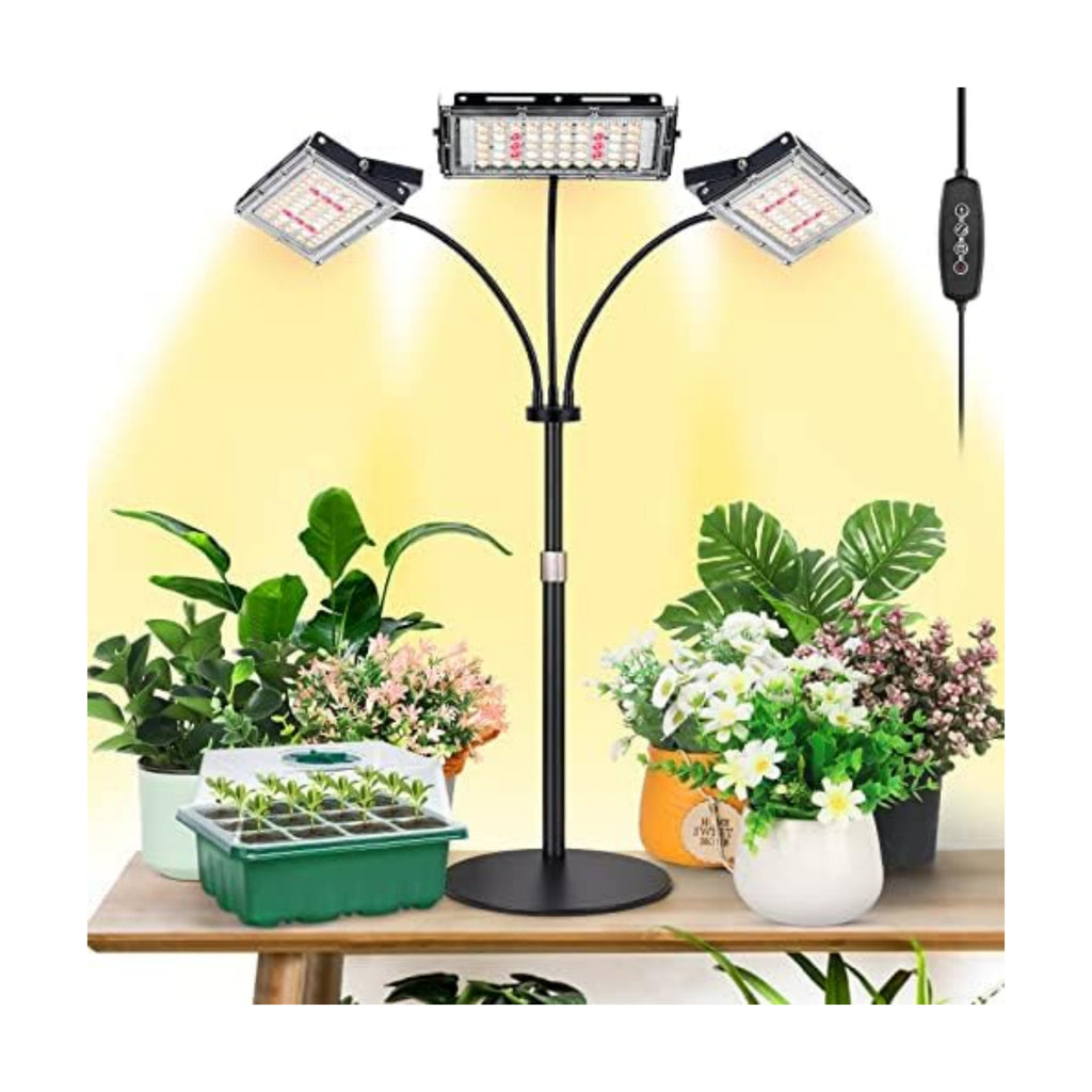 LBW Grow Light for Indoor Plant,Full Spectrum Dual Heads Desk Plant Light