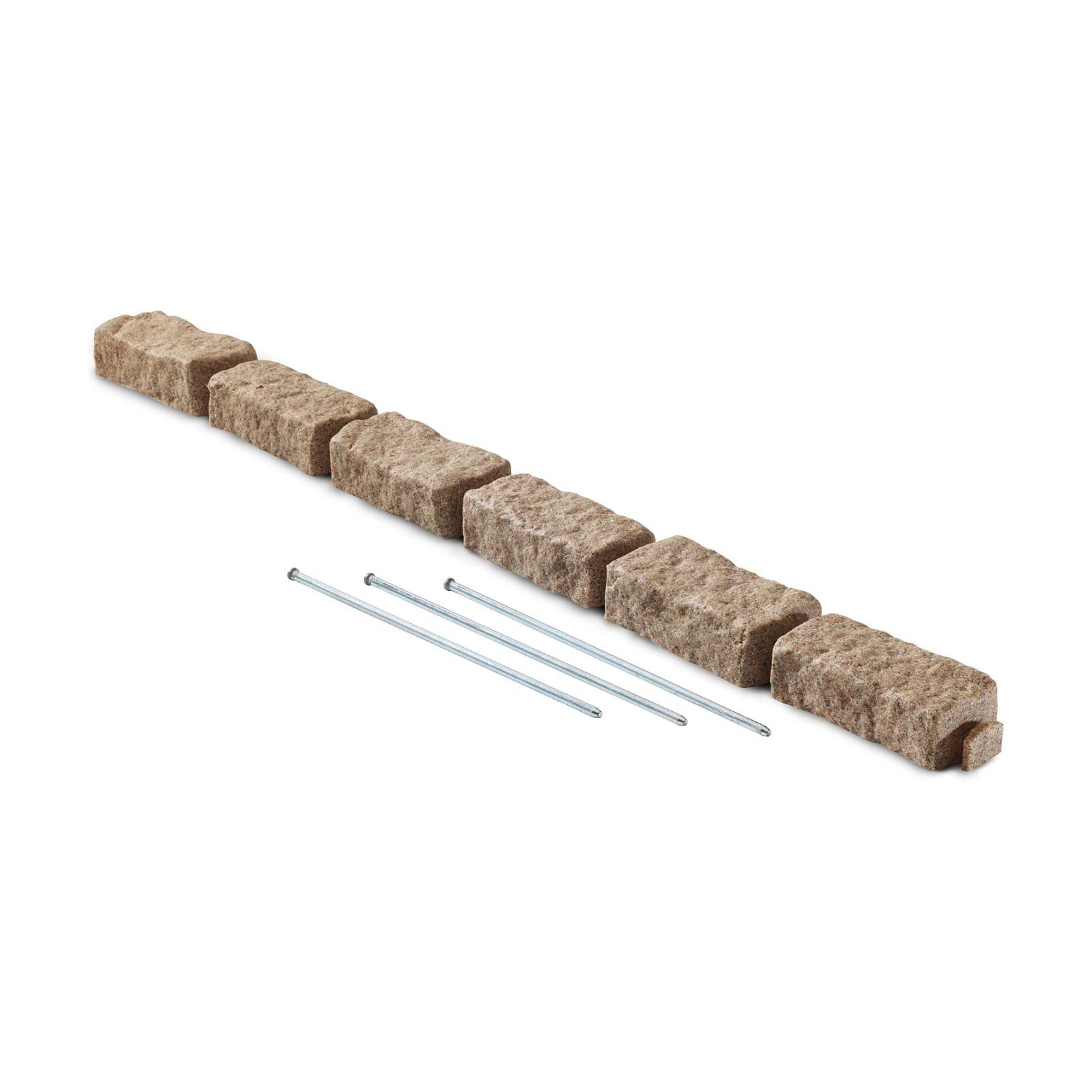 Landscape Edging | Garden Edging Border | Polyrock Bricks for Lawn Edging, Flower beds, Pathways & Yard Edging– 1 Pack