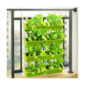 Vertical Garden Wall Planter, Wall Mounted Planter 4-Tier 8 Pockets Vertical Garden Wall Planter Raised Beds Hanging