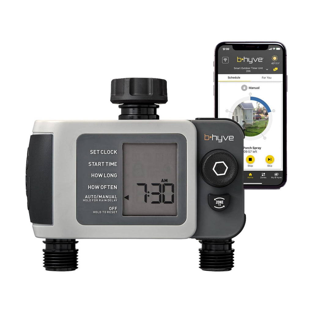 Orbit B-hyve XD 2-Port Smart Hose Watering Timer - Features Dual Outlet Irrigation Control - App Controlled Watering